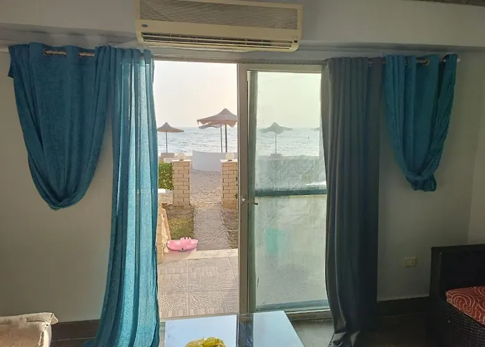 Tatil Evi إطلالة مباشرة على البحر فندقي مكيف بحديقة خاصة راس سدر Ras Sedr